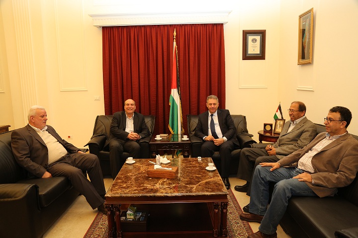 دبور يستقبل د. ماهر الطاهر ووفد من الجبهة الشعبية