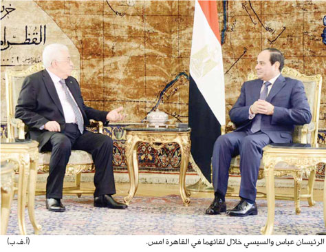 الرئيس يبحث مع السيسي خطورة التصعيد الاسرائيلي في القدس