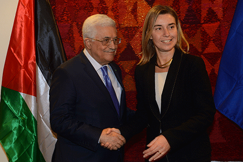 الرئيس يلتقي موغيريني على عشاء عمل