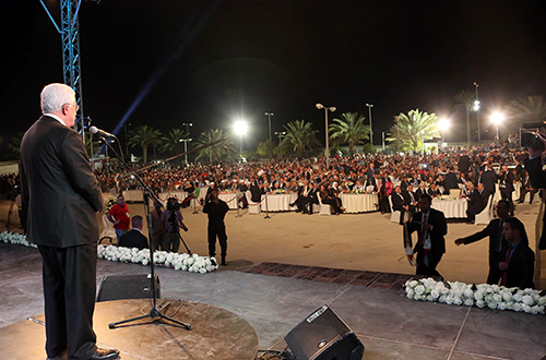 الرئيس في العرس الجماعي بأريحا: نريد لشعبنا أن يكثُر وينتصر على أرضه