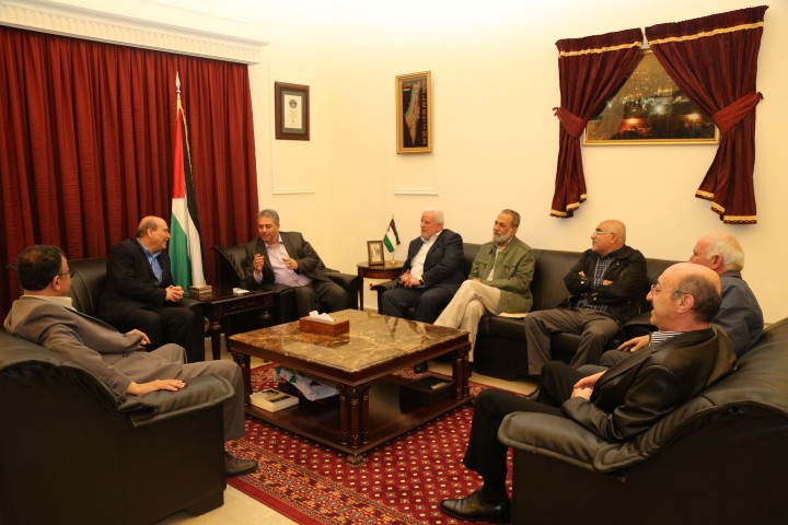 دبور يستقبل د. ماهر الطاهر ووفد من الجبهة الشعبية