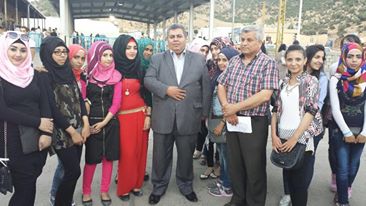 سفارة فلسطين تستقبل الطلاب الفلسطينيين النازحين في المصنع الحدودي