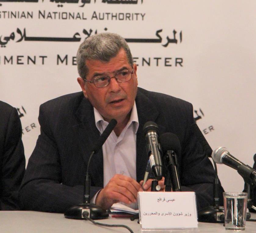 قراقع يدعو الدول المتعاقدة على اتفاقيات جنيف لمواجهة قانون إعدام الأسرى