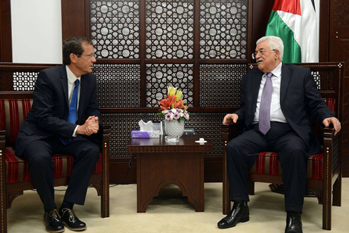 الرئيس يستقبل زعيم المعارضة في الكنيست الإسرائيلية