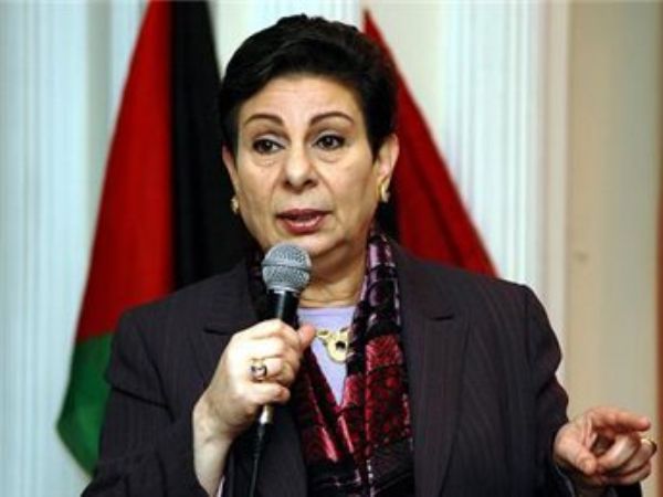 عشراوي: إسرائيل تعمل على إنهاء حل الدولتين