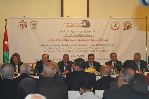 عمّان: انطلاق أعمال المؤتمر القانوني الدولي حول حماية الأسرى والمعتقلين