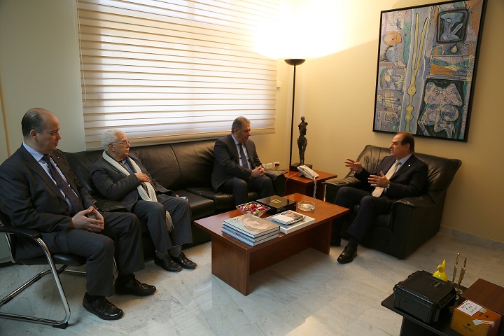 قزي يستقبل سفير فلسطين دبور