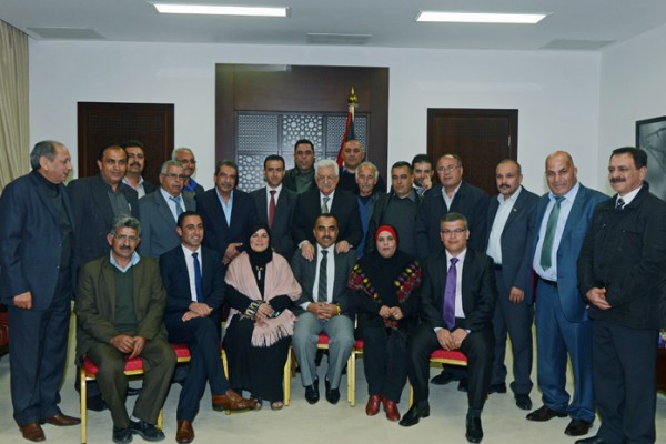 الرئيس يستقبل أعضاء "الأمانة العامة" الجديدة لاتحاد المعلمين