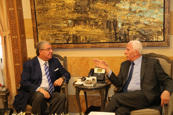 الاحمد يلتقي وزير الداخلية اللبناني