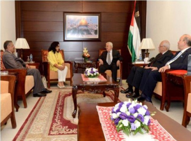 الرئيس يستقبل الشيخة لطيفة آل خليفة