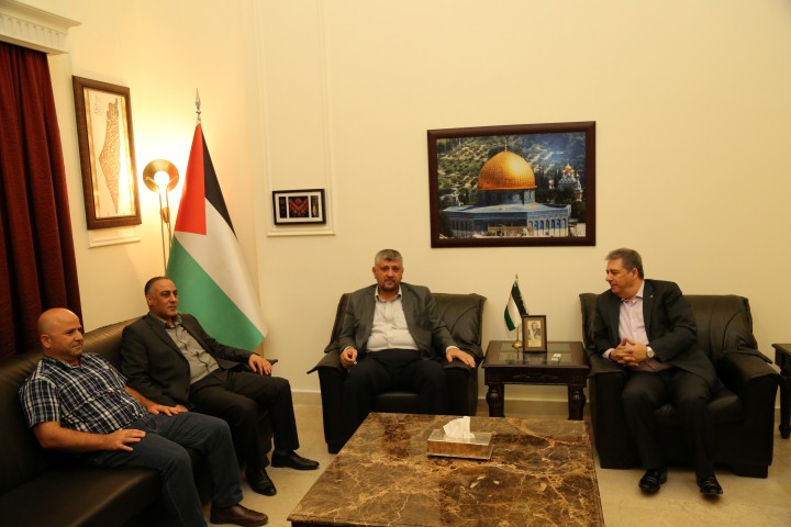 السفير دبور يبحث اوضاع المخيمات مع الرفاعي وجباوي