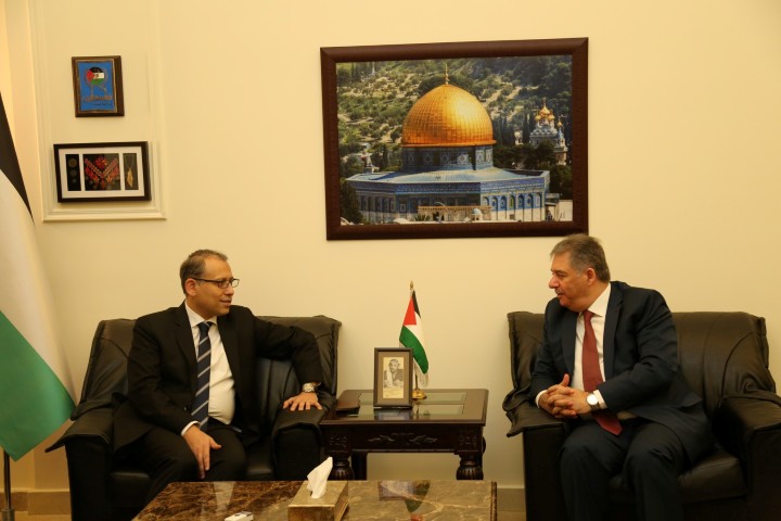 السفير دبور يستقبل سفير جمهورية مصر العربية