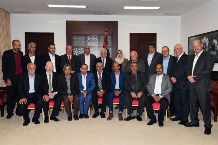 الرئيس يستقبل أمناء أقاليم غزة: فتح العمود الفقري للمشروع الوطني والوطن واحد وموحد