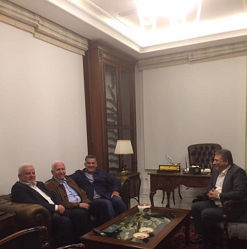 الاحمد يبحث مع ابراهيم اوضاع المخيمات في لبنان