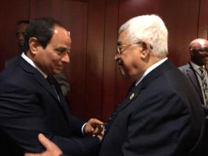 الرئيس يلتقي نظيره المصري