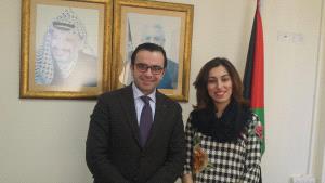 بسيسو يستقبل الشاعرة عبلة جابر ويشدد على دعم وزارته لإبداعات الشباب