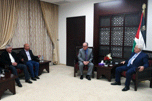 الرئيس يستقبل سفير إسرائيل السابق في الأمم المتحدة ونائب رئيس بلدية كفار سابا