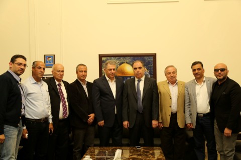 دبور يستقبل  وفد ادارة نادي النجمة الرياضي