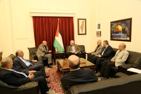 الاحمد يلتقي وفد حركة الناصريين المستقلين المرابطون