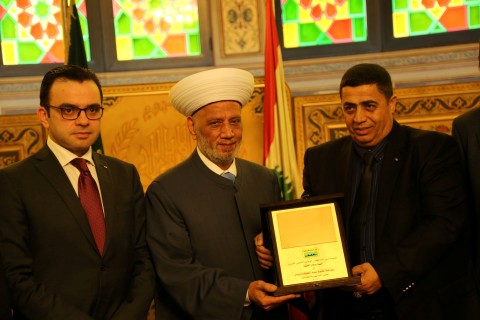 اطلاع مفتي لبنان على الأوضاع في فلسطين