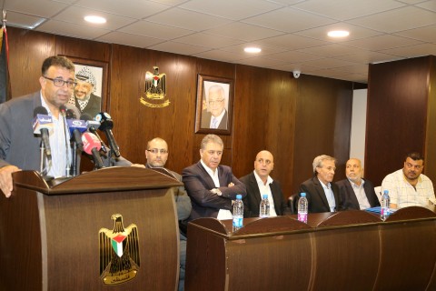 مؤتمراً صحافياً بمناسبة مرور 10 سنوات  على نكبة مخيم نهر البارد