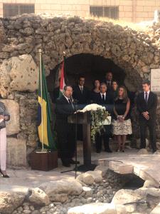 ممثلا عن الرئيس: الخالدي يهنئ السفير البرازيلي لمناسبة اليوم الوطني لبلاده