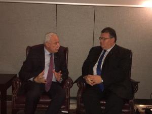 وزير الخارجية يلتقي نظيره الليتواني