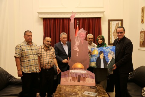 دبور يستقبل مركز رؤية للدراسات والابحاث في فلسطين و جمعية فلسطين تجمعنا