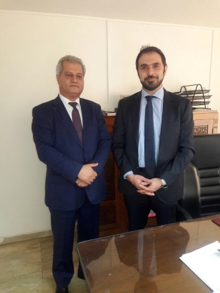 القنصل الفلسطيني في لبنان يلتقي القنصل اليوناني