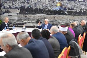 الرئيس يجدد رفضه وساطة أميركا في عملية السلام ويعلن اتخاذه جملة من الاجراءات ضد إعلان ترمب