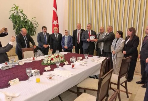وفد برلماني فلسطيني يلتقي الرئيس أردوغان