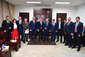 الرئيس يستقبل الوفد التركي المشارك بفعالية القدس عاصمة الشباب الاسلامي