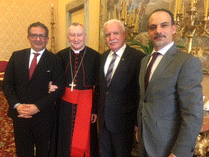 وزير الخارجية والمغتربين يلتقي رئيس وزراء ووزير خارجية الكرسي الرسولي