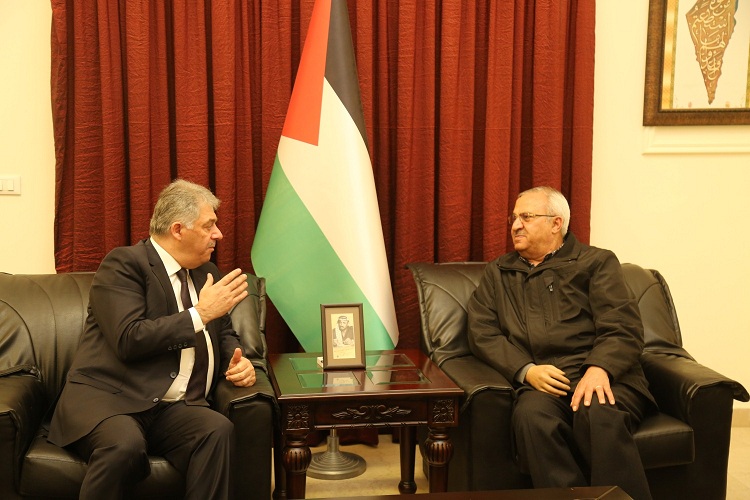 دبور يستقبل الامين العام المساعد للجبهة الشعبية القيادة العامة