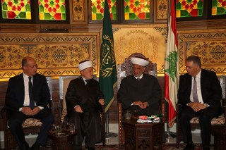مفتي القدس حسين يزور مفتي الجمهورية اللبنانية دريان
