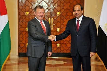 السيسي والملك عبد الله: استمرار غياب آفاق حل عادل للقضية الفلسطينية سيؤدي لمزيد من عدم الاستقرار