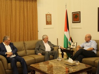 العالول ودبور يلتقيان نائب الامين العام للجبهة الديمقراطية