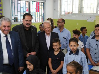 حمادة وصيدم يزوران مدرسة الكابري في مخيم مار الياس