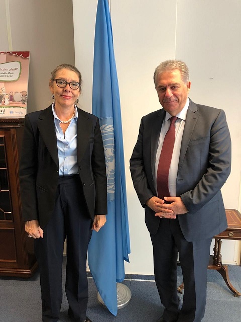 دبور يلتقي المنسقة الخاصة للامم المتحدة في لبنان