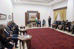 الرئيس يستقبل أعضاء اللجنة التنفيذية للاتحاد الدولي للصحفيين