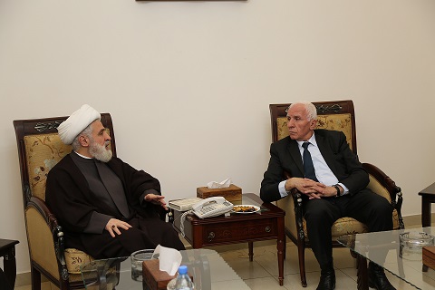 الاحمد يلتقي نائب الامين العام لحزب الله ونائب الامين العام للجبهة الديمقراطية