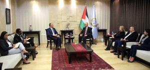 الحمد الله يستقبل المدير الاقليمي لليونيسيف لمنطقة الشرق الأوسط وشمال افريقيا