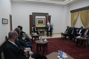 الرئيس يستقبل وفد حزب ميرتس الإسرائيلي