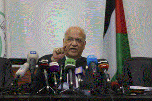 عريقات: القيادة تقرر وضع آليات لإلغاء كافة الاتفاقيات مع إسرائيل