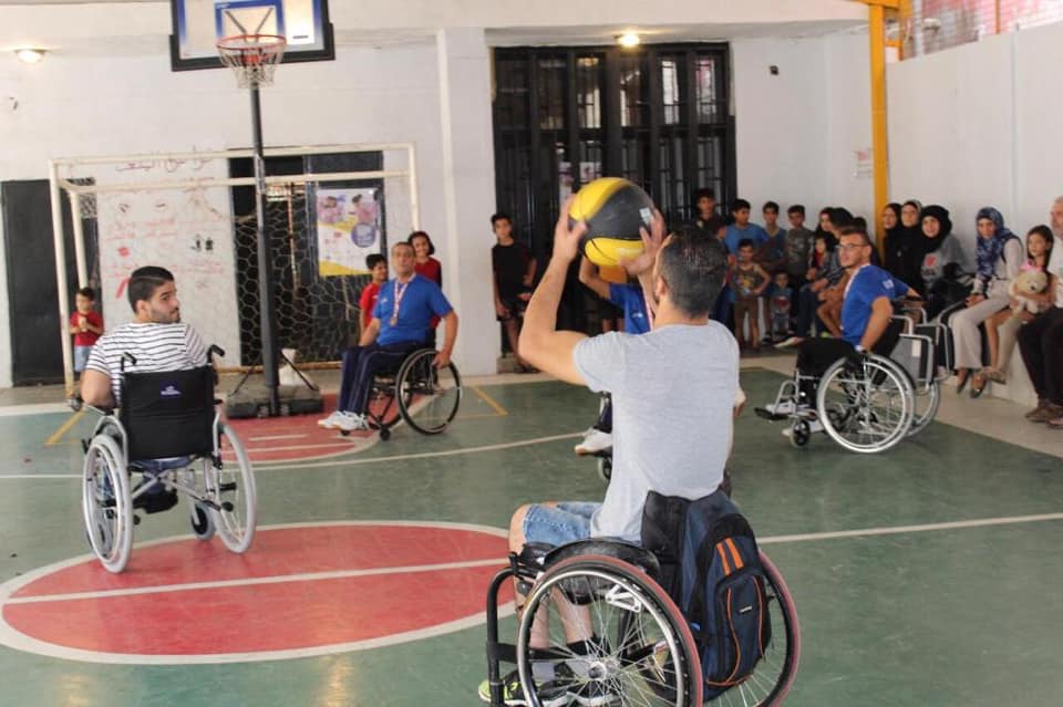 دبور يستقبل فريق كرة السلة الفلسطيني للكراسي المتحركة