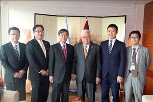 الرئيس يلتقي رئيس الوكالة اليابانية للتعاون الدولي