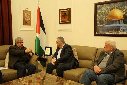 دبور يستقبل امين عام الحزب الشيوعي اللبناني حنا غريب