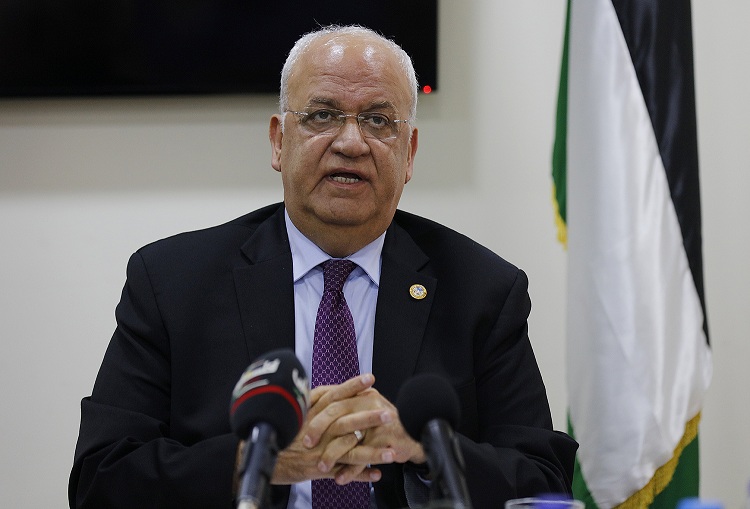 عريقات: على سلطة الإحتلال الإفراج الفوري عن الأسير أبو وعر وعلى المجتمع الدولي فرض العقوبات عليها