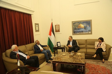 دبور يستقبل الامين العام للتنظيم الشعبي الناصري النائب اسامة سعد