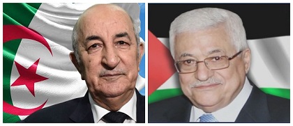 الرئيس في اتصال مع نظيره الجزائري: نثمن مواقف الجزائر الداعمة للقضية الفلسطينيةالرئيس في اتصال مع نظ